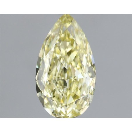 Diament o barwie fantazyjnej szlif gruszkowy, 1ct, SI1, Fancy Yellow, GIA 1393062519