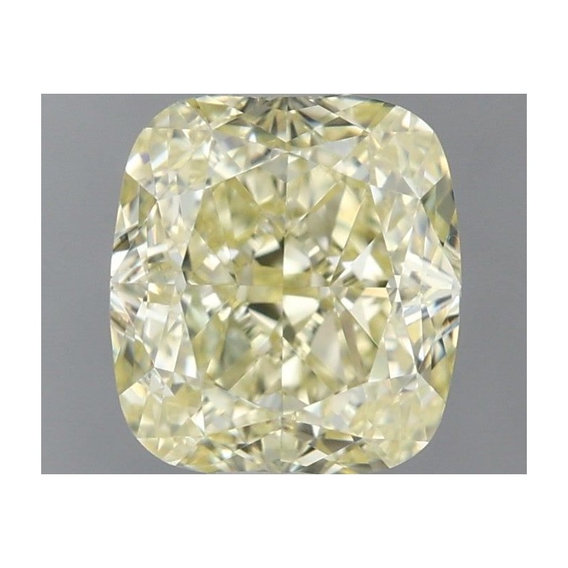 Diament o barwie fantazyjnej szlif poduszkowy modyfikowany, 1.51ct, VVS2, Fancy Light Yellow, GIA 2225280733
