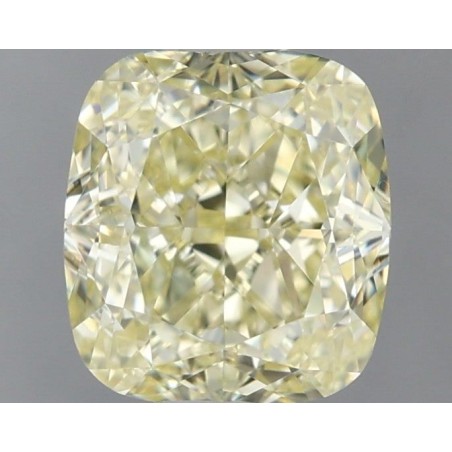Diament o barwie fantazyjnej szlif poduszkowy modyfikowany, 1.51ct, VVS2, Fancy Light Yellow, GIA 2225280733
