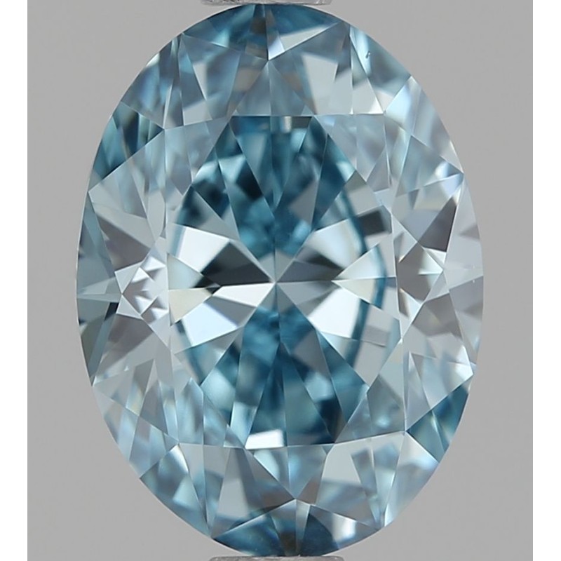 Diament o barwie fantazyjnej szlif owalny, 1.2ct, VS1, Fancy Vivid Blue, IGI 719541395