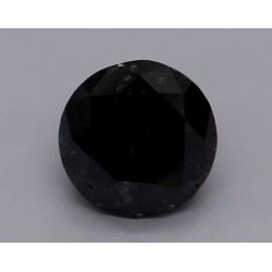 Diament o barwie fantazyjnej szlif okrągły, 0.88ct, VVS2, Fancy Black, GIA 1236109808
