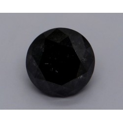 Diament o barwie fantazyjnej szlif okrągły, 0.84ct, VVS2, Fancy Black, GIA 5234157965