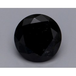 Diament o barwie fantazyjnej szlif okrągły, 0.83ct, VVS2, Fancy Black, GIA 1236111345