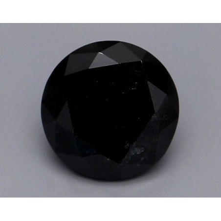 Diament o barwie fantazyjnej szlif okrągły, 0.83ct, VVS2, Fancy Black, GIA 1236111345