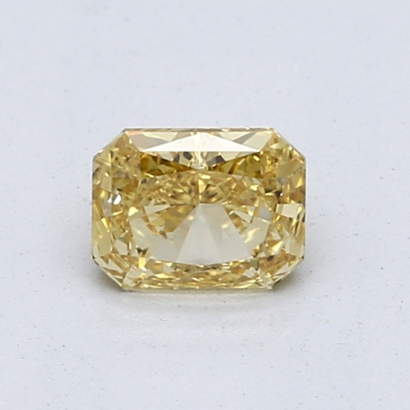 Diament o barwie fantazyjnej radiant, 0.71ct, VS2, Fancy Intense Orangey Yellow, GIA 7393528430