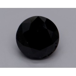 Diament o barwie fantazyjnej szlif okrągły, 0.81ct, VVS2, Fancy Black, GIA 2231231076