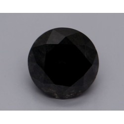 Diament o barwie fantazyjnej szlif okrągły, 0.78ct, VVS2, Fancy Black, GIA 2231111275