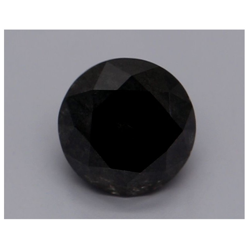 Diament o barwie fantazyjnej szlif okrągły, 0.78ct, VVS2, Fancy Black, GIA 2231111275