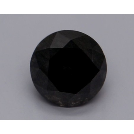 Diament o barwie fantazyjnej szlif okrągły, 0.78ct, VVS2, Fancy Black, GIA 2231111275