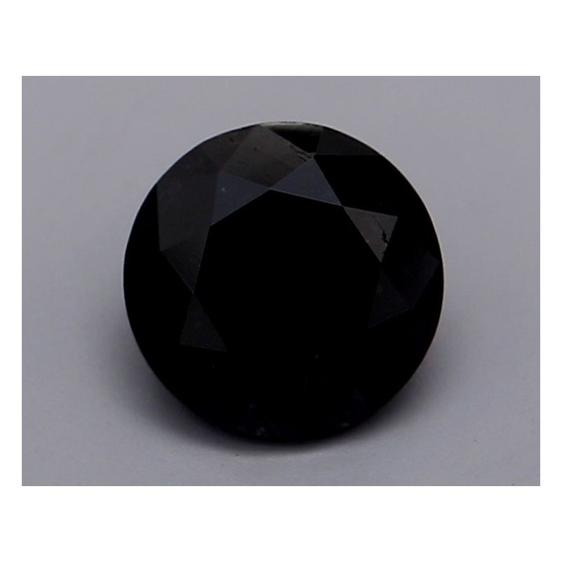 Diament o barwie fantazyjnej szlif okrągły, 0.61ct, VVS2, Fancy Black, GIA 2235225708