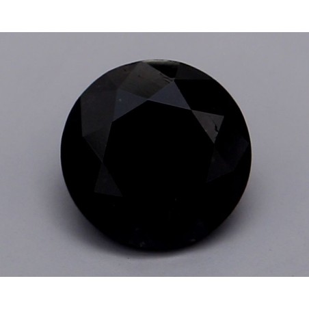 Diament o barwie fantazyjnej szlif okrągły, 0.61ct, VVS2, Fancy Black, GIA 2235225708