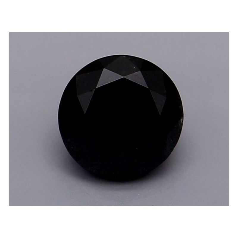 Diament o barwie fantazyjnej szlif okrągły, 0.62ct, VVS2, Fancy Black, GIA 2235157929