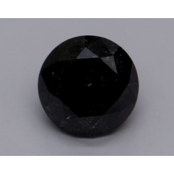 Diament o barwie fantazyjnej szlif okrągły, 0.68ct, VVS2, Fancy Black, GIA 2235109988