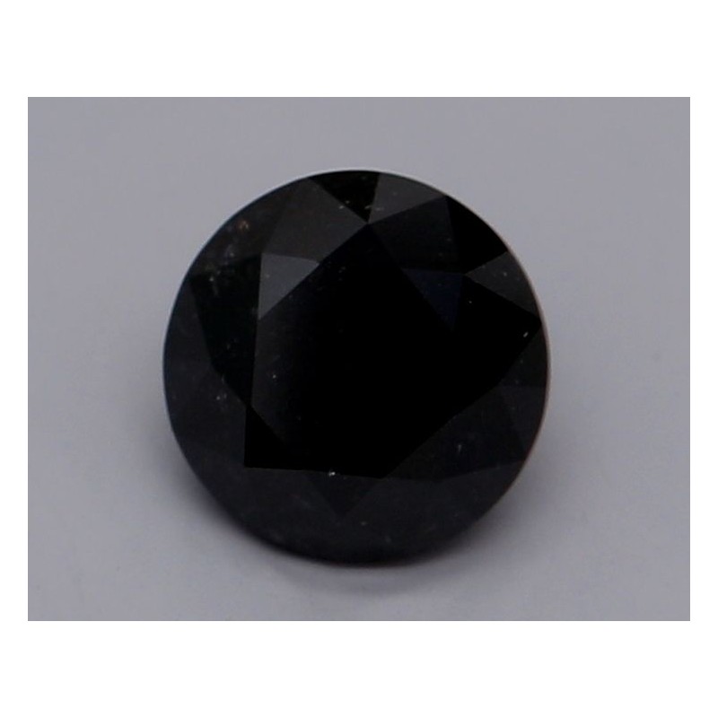Diament o barwie fantazyjnej szlif okrągły, 0.63ct, VVS2, Fancy Black, GIA 6234078072