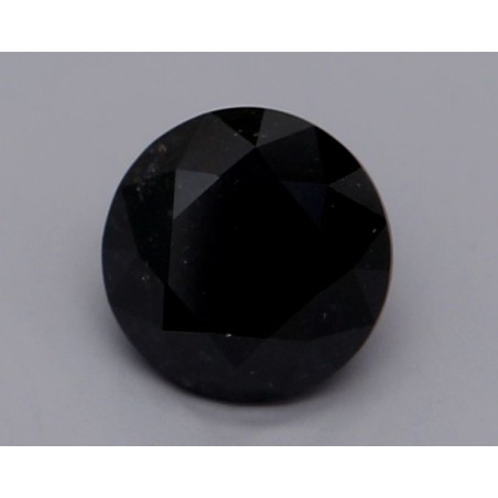 Diament o barwie fantazyjnej szlif okrągły, 0.63ct, VVS2, Fancy Black, GIA 6234078072