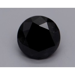 Diament o barwie fantazyjnej szlif okrągły, 0.69ct, VVS2, Fancy Black, GIA 1236225416