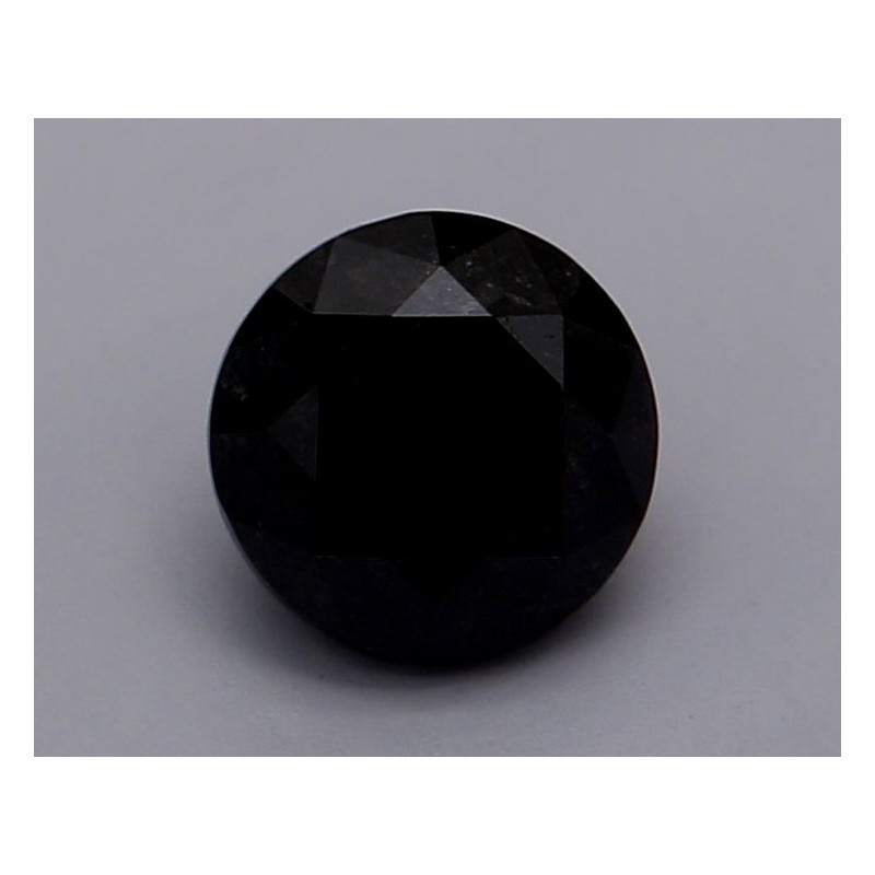 Diament o barwie fantazyjnej szlif okrągły, 0.61ct, VVS2, Fancy Black, GIA 7235078519