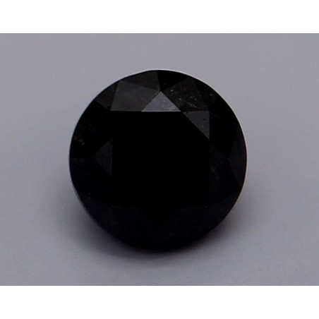 Diament o barwie fantazyjnej szlif okrągły, 0.61ct, VVS2, Fancy Black, GIA 7235078519