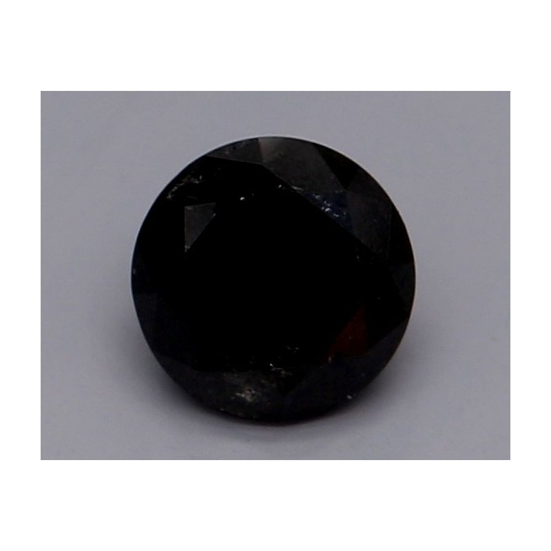 Diament o barwie fantazyjnej szlif okrągły, 0.53ct, VVS2, Fancy Black, GIA 2235078416