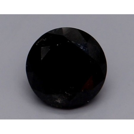 Diament o barwie fantazyjnej szlif okrągły, 0.53ct, VVS2, Fancy Black, GIA 2235078416