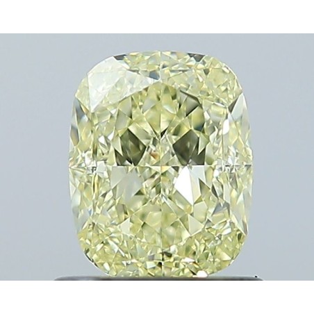 Diament o barwie fantazyjnej szlif poduszkowy modyfikowany, 1.02ct, VS1, Fancy Yellow, GIA 5533134072