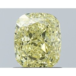 Diament o barwie fantazyjnej szlif poduszkowy modyfikowany, 1.16ct, SI1, Fancy Yellow, GIA 6532155281