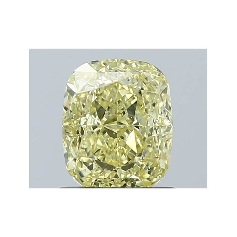Diament o barwie fantazyjnej szlif poduszkowy modyfikowany, 1.16ct, SI1, Fancy Yellow, GIA 6532155281
