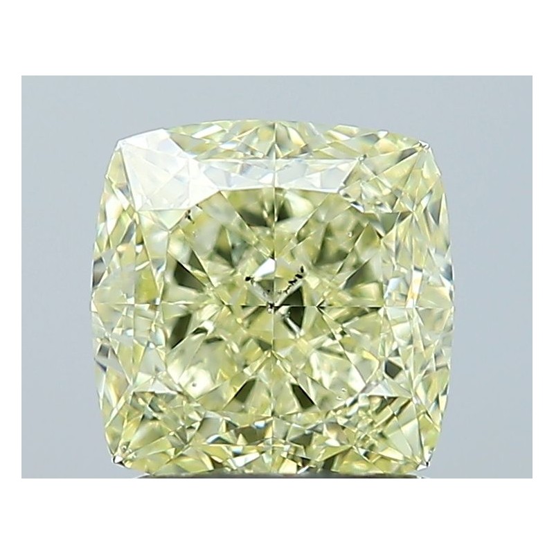 Diament o barwie fantazyjnej szlif poduszkowy modyfikowany, 1.66ct, SI1, Fancy Yellow, GIA 2534108932