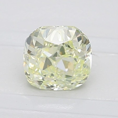 Diament o barwie fantazyjnej szlif poduszkowy brylantowy, 0.95ct, VS2, Light Green Yellow, GIA 6147041309
