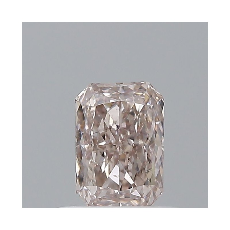 Diament o barwie fantazyjnej radiant, 0.5ct, SI2, Fancy Pinkish Brown, GIA 2517901393