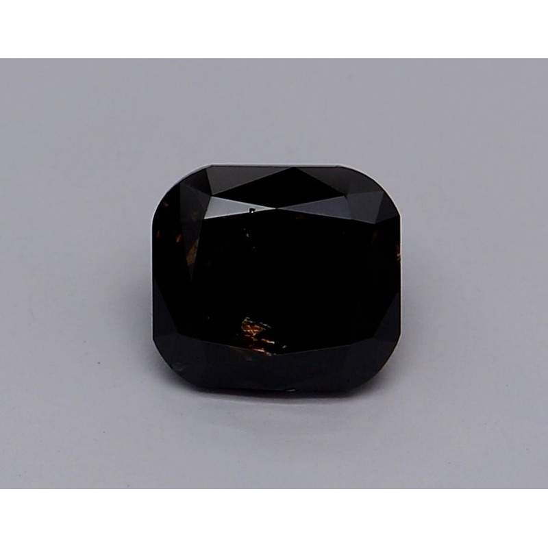 Diament o barwie fantazyjnej szlif poduszkowy brylantowy, 0.88ct, VVS2, Fancy Black, GIA 7235319313