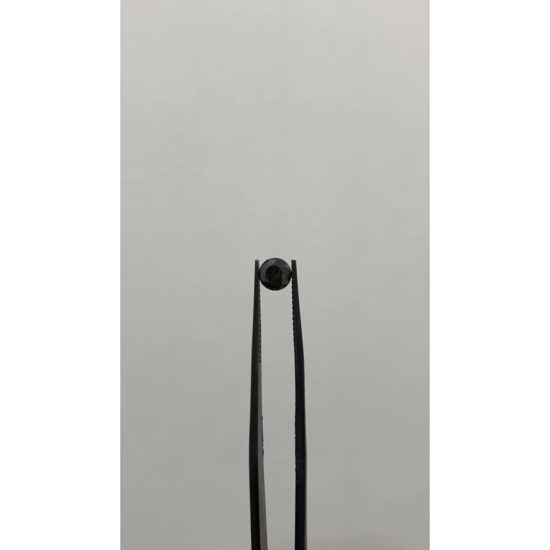 Diament o barwie fantazyjnej szlif okrągły, 0.58ct, VVS2, Fancy Black, GIA 5234322238