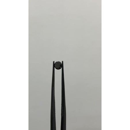 Diament o barwie fantazyjnej szlif okrągły, 0.49ct, VVS2, Fancy Black, GIA 2239320761