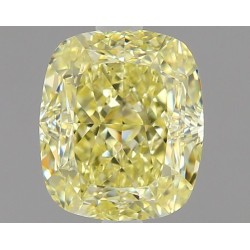 Diament o barwie fantazyjnej szlif poduszkowy brylantowy, 1.26ct, VS1, Fancy Light Yellow, GIA 7471751315