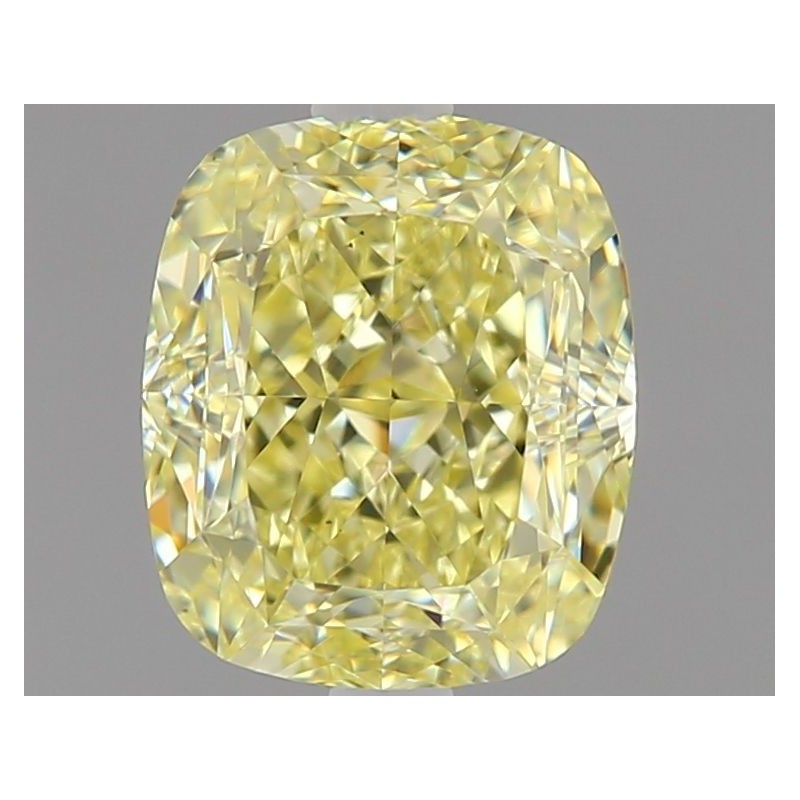 Diament o barwie fantazyjnej szlif poduszkowy brylantowy, 1.26ct, VS1, Fancy Light Yellow, GIA 7471751315
