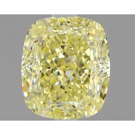 Diament o barwie fantazyjnej szlif poduszkowy brylantowy, 1.26ct, VS1, Fancy Light Yellow, GIA 7471751315