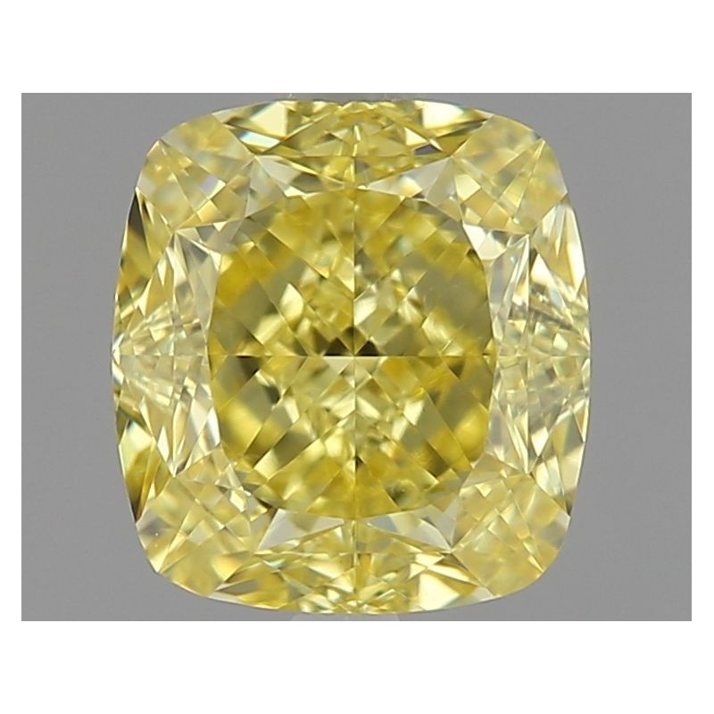Diament o barwie fantazyjnej szlif poduszkowy brylantowy, 1.15ct, VS1, Fancy Intense Yellow, GIA 2484059082