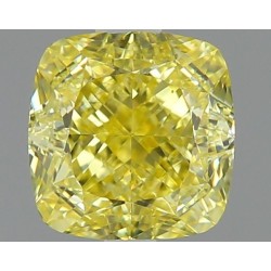 Diament o barwie fantazyjnej szlif poduszkowy brylantowy, 1.02ct, VS2, Fancy Intense Yellow, GIA 5473760178