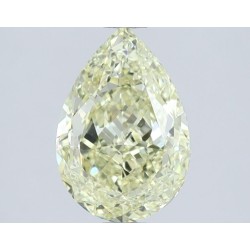 Diament o barwie fantazyjnej szlif gruszkowy, 1.5ct, VVS2, Fancy Light Yellow, GIA 1528935668