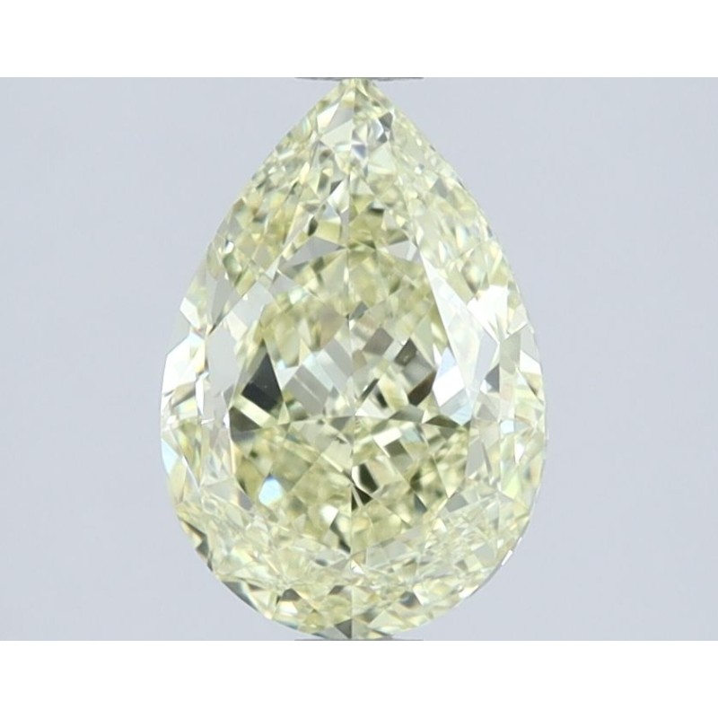 Diament o barwie fantazyjnej szlif gruszkowy, 1.5ct, VVS2, Fancy Light Yellow, GIA 1528935668