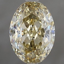 Diament o barwie fantazyjnej szlif owalny, 1.5ct, SI1, Fancy Yellow Brown, GIA 1507575542