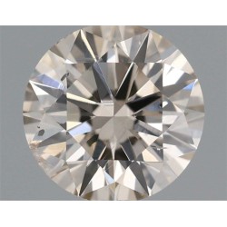 Diament o barwie fantazyjnej szlif okrągły, 0.62ct, SI1, Fancy Light Brown, IGI 350879647
