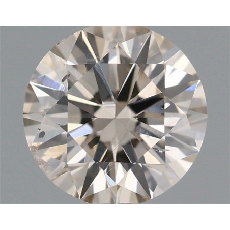 Diament o barwie fantazyjnej szlif okrągły, 0.62ct, SI1, Fancy Light Brown, IGI 350879647