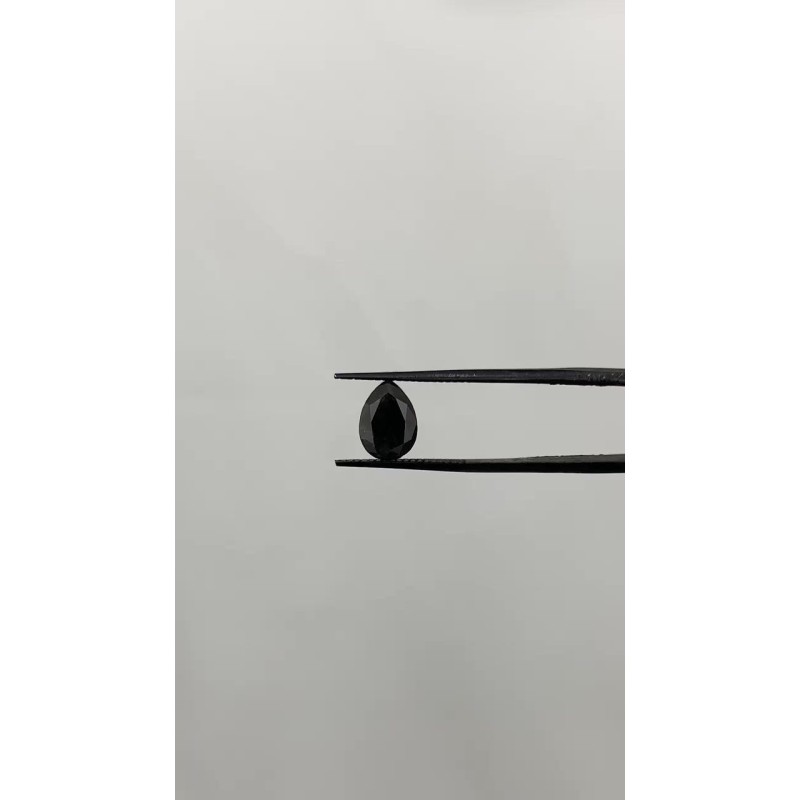 Diament o barwie fantazyjnej szlif gruszkowy, 1.56ct, VVS2, Fancy Black, GIA 6505160662