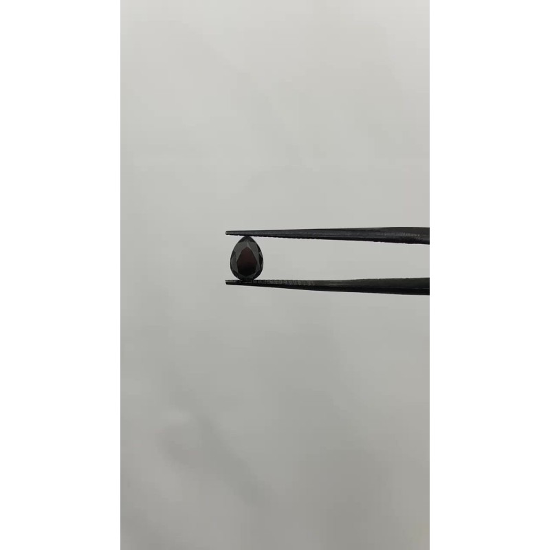 Diament o barwie fantazyjnej szlif gruszkowy, 1.37ct, VVS2, Fancy Black, GIA 6502160671