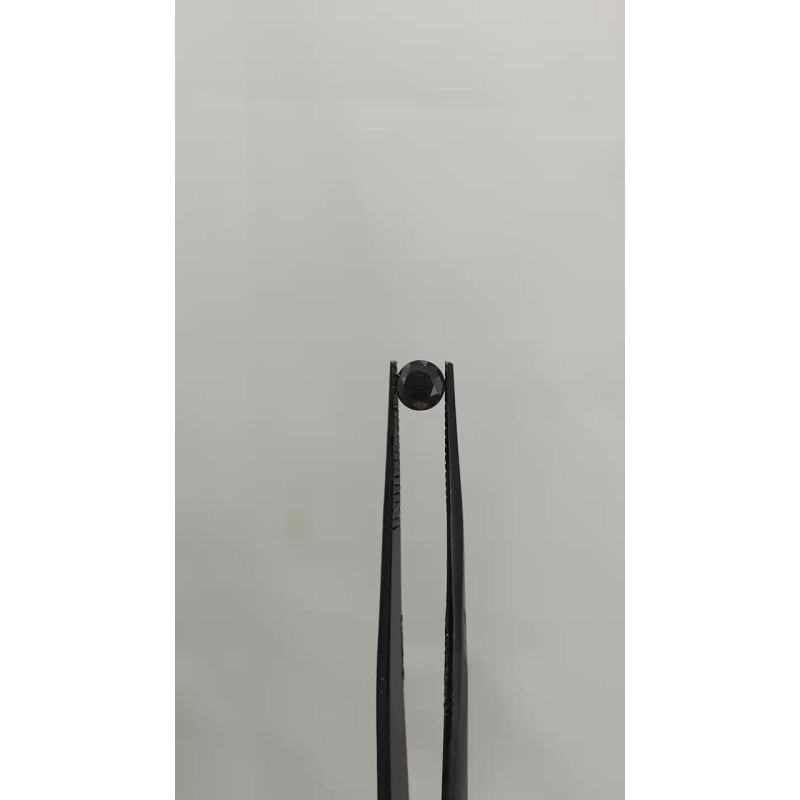 Diament o barwie fantazyjnej szlif okrągły, 0.53ct, VVS2, Fancy Black, GIA 1509703283