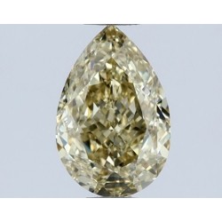 Diament o barwie fantazyjnej szlif gruszkowy, 1.02ct, VS2, Fancy Yellow, GIA 6522745935