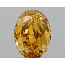 Diament o barwie fantazyjnej szlif owalny, 1.01ct, VS1, Fancy Intense Yellow Orange, GIA 5234157554