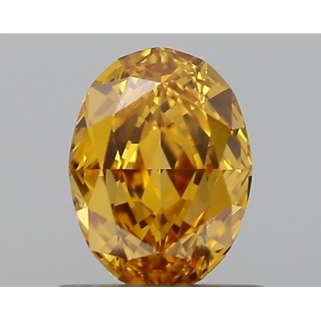 Diament o barwie fantazyjnej szlif owalny, 1.01ct, VS1, Fancy Intense Yellow Orange, GIA 5234157554