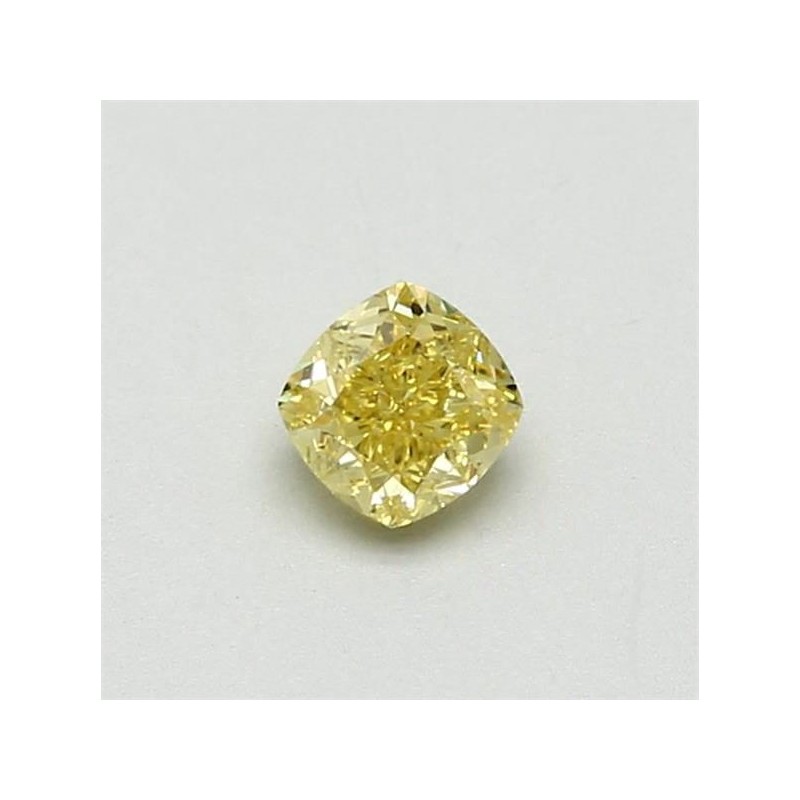 Diament o barwie fantazyjnej szlif poduszkowy brylantowy, 0.41ct, SI1, Fancy Intense Yellow, GIA 1226168992 Diament o barwie fantazyjnej szlif poduszkowy brylantowy, 0.41ct, SI1, Fancy Intense Yellow, GIA 1226168992